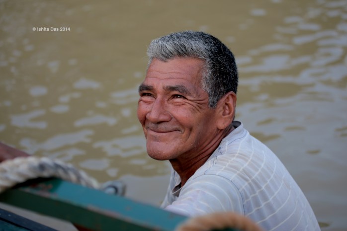 The mayor of a village in the Pacaya-Samiria reserve area, the villagers preserve the area not directly inside the national reserve.
