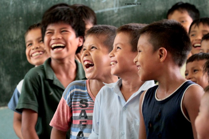 Amazonian children at school