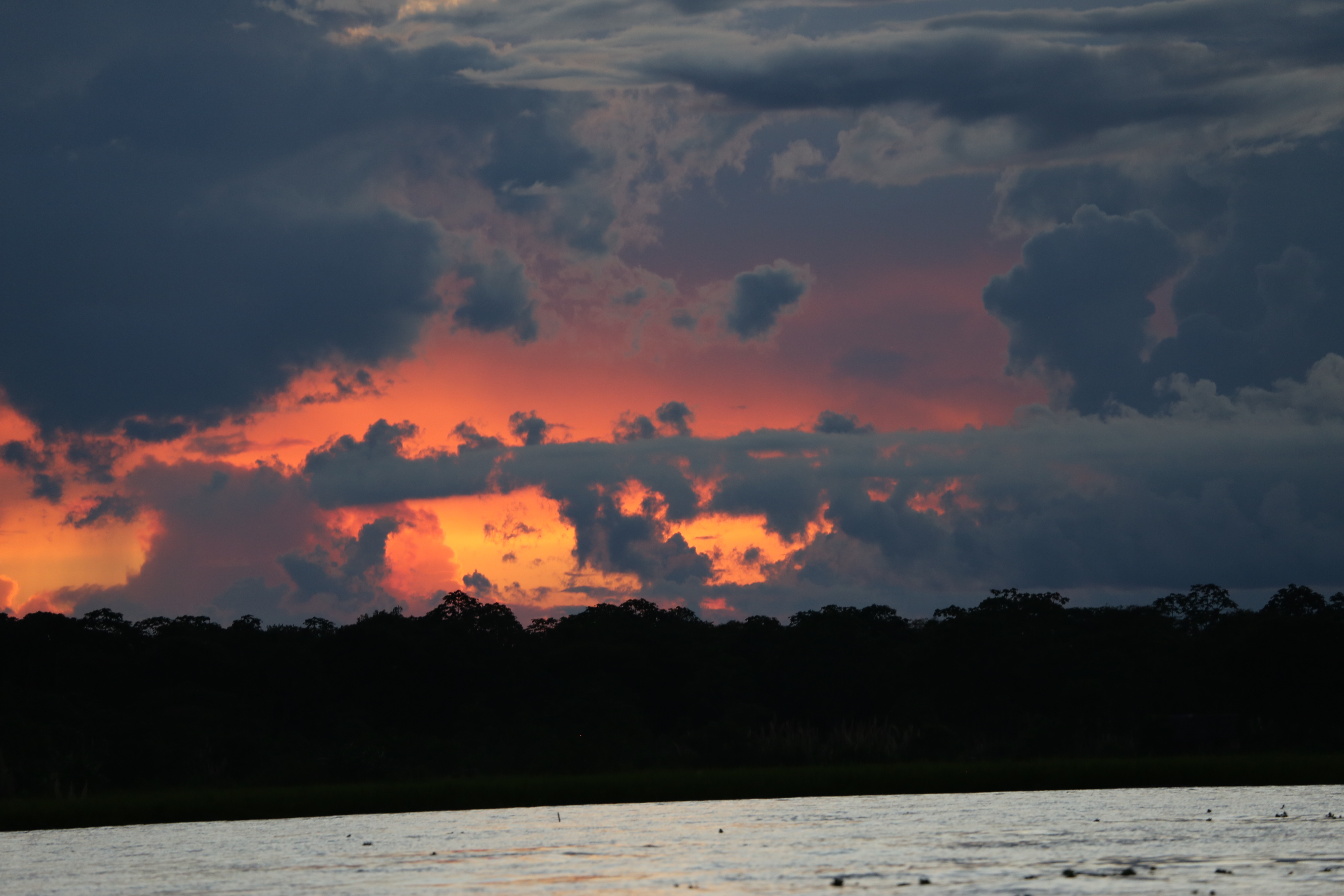 Sunset on the Amazon