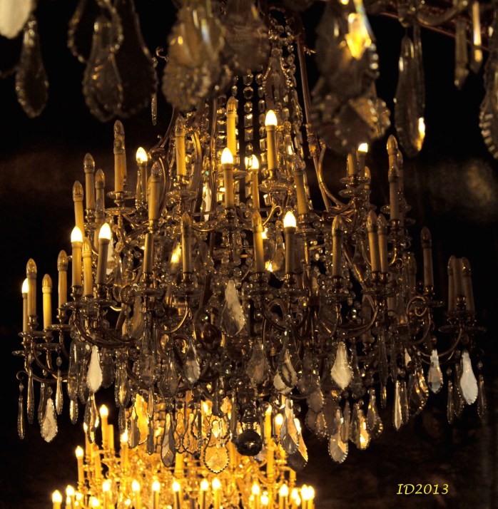 chandelier's yellow lights-wm